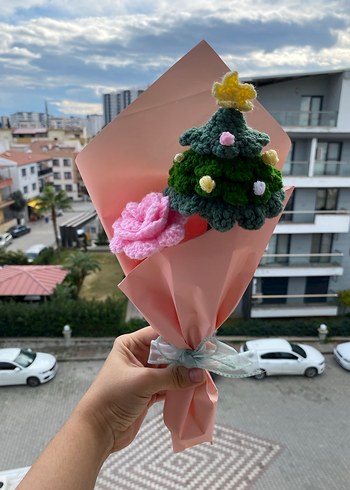 Çiçek Yılbaşı Ağacı Buketi - Görsel 3