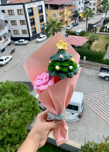 Çiçek Yılbaşı Ağacı Buketi - Görsel 2