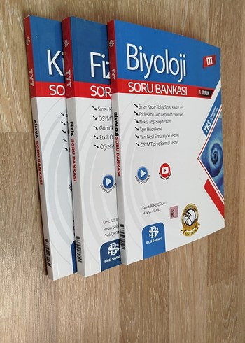 TYT Biyoloji, Fizik ve Kimya Soru Bankası Seti