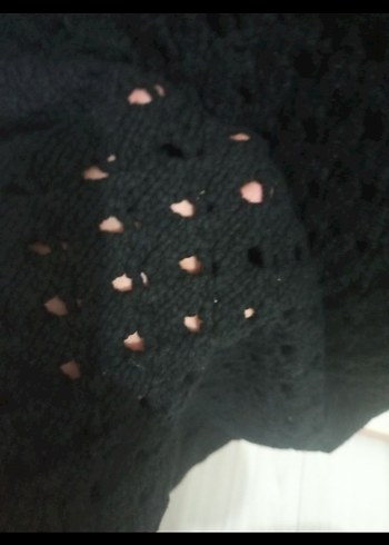 Siyah Örgü Kadın Uzun Etek - Görsel 3