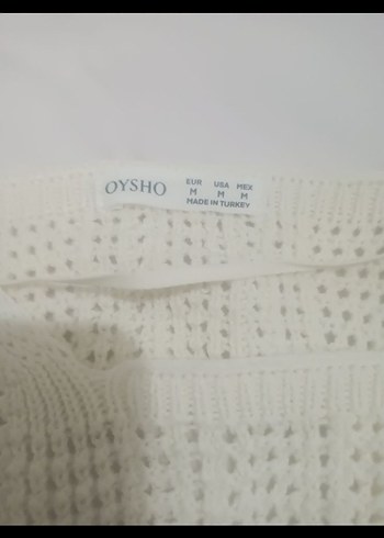 Beyaz Örgü Kadın Süveter - Görsel 2