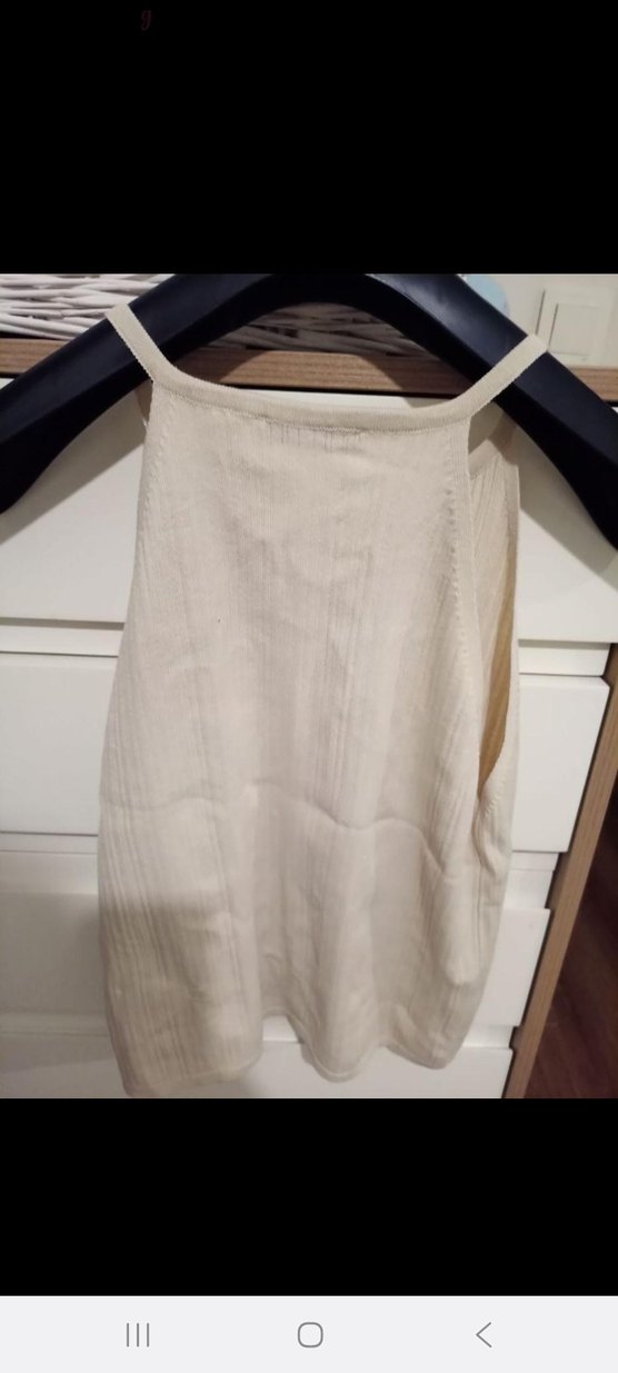 Mango bej askılı triko - Görsel 4