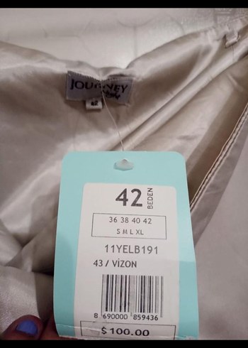 Bej Drapeli Straplez Midi Abiye Elbise - Görsel 2