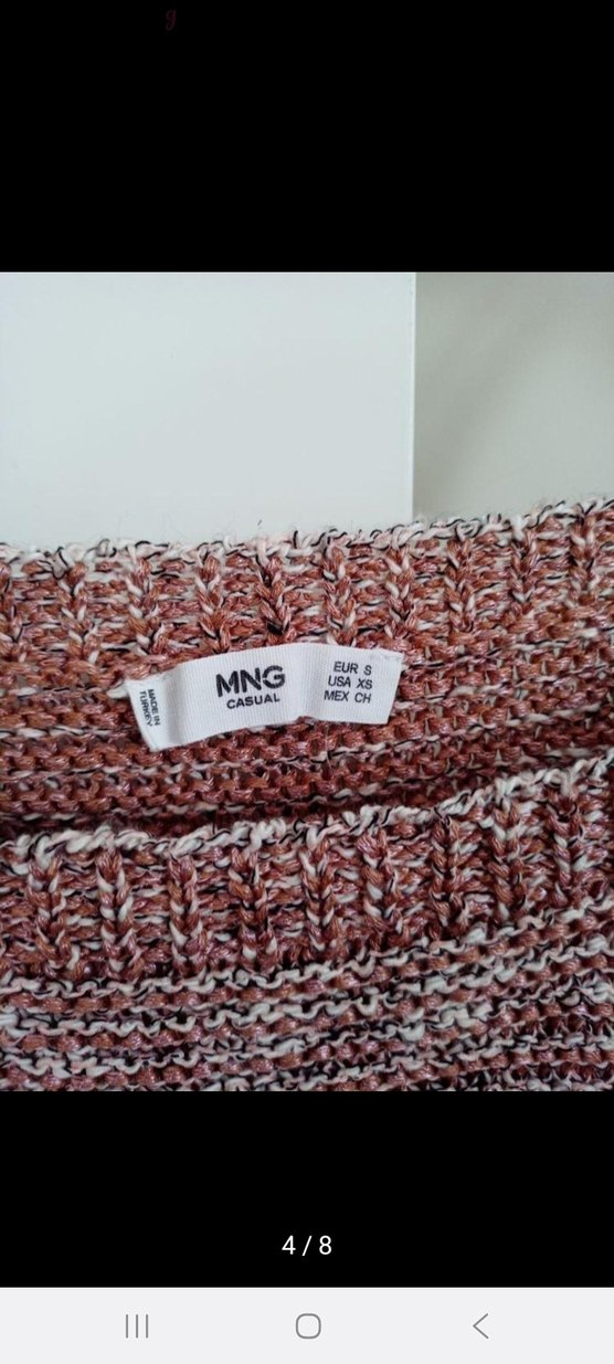 Bohem Kısa Örgü Kadın Atlet - Görsel 2