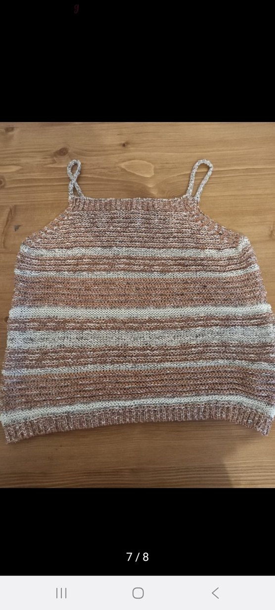 Bohem Kısa Örgü Kadın Atlet - Görsel 5