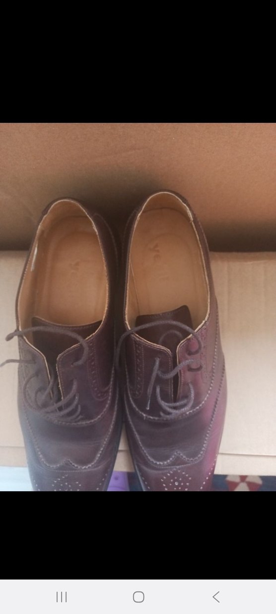 Koyu Kahverengi Deri Klasik Erkek Ayakkabı - Görsel 4