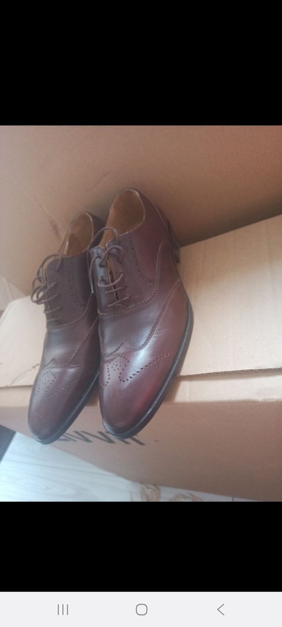 Koyu Kahverengi Deri Klasik Erkek Ayakkabı - Görsel 3