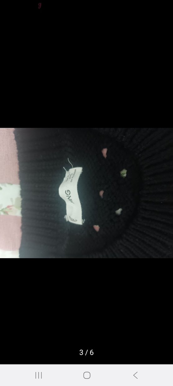 Siyah Örgü Kadın Kazak - Görsel 4