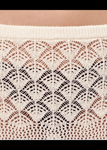 Bej Örgü  Uzun Etek - Görsel 4