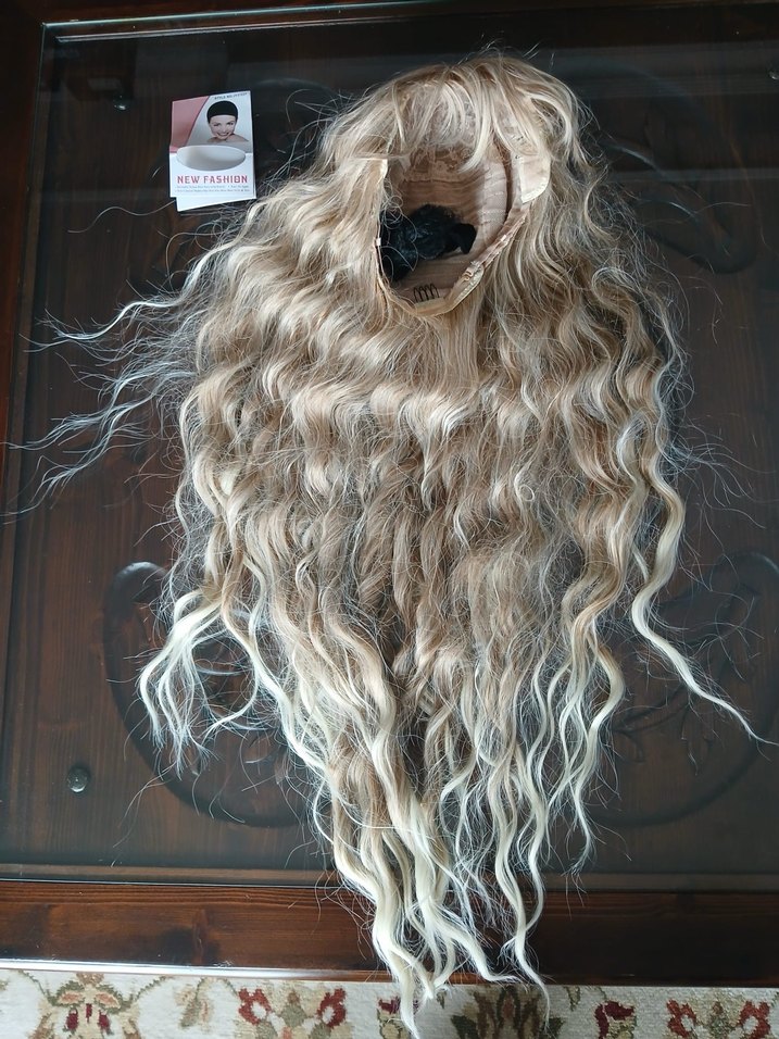 Sarı saç peruk sıfır - Görsel 2