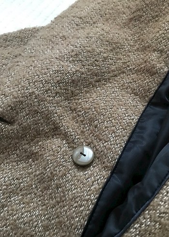 46 Beden Kahverengi Kısa Peluş Kaban
