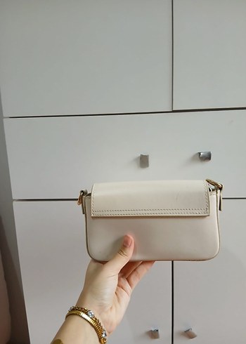 Bej Minimalist Deri Kadın Çanta - Görsel 3