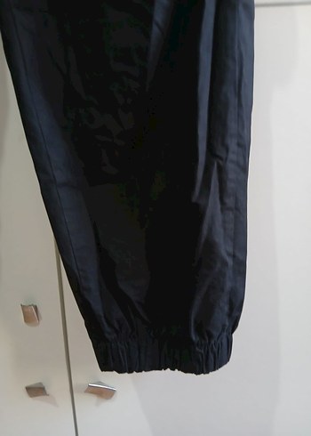 Siyah erkek çocuk Keten Rahat Kesim Pantolon - Görsel 4