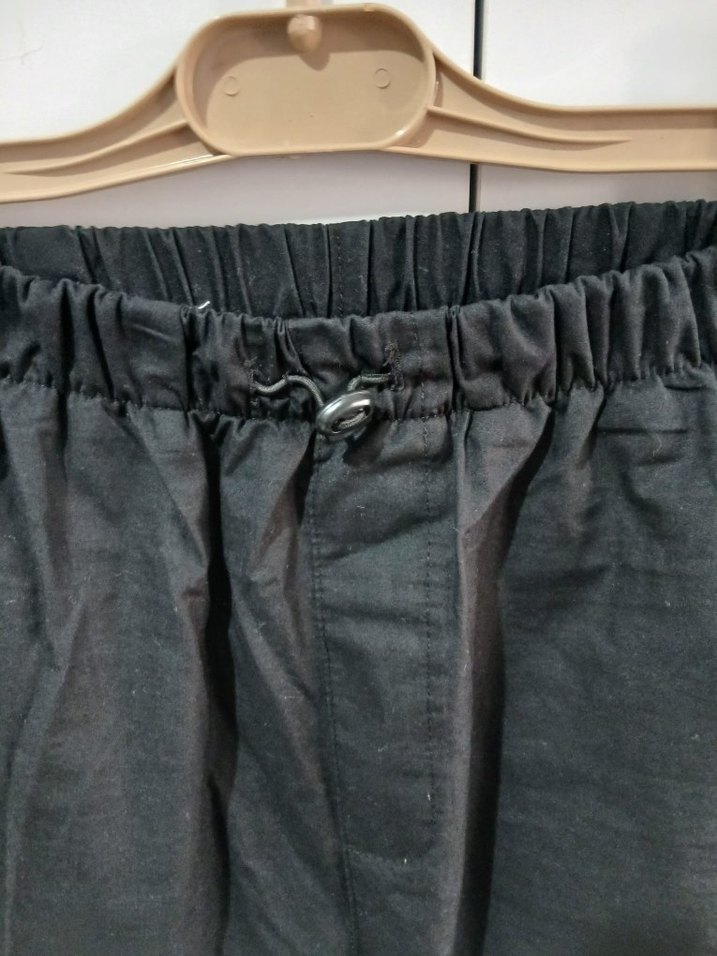 Siyah erkek çocuk Keten Rahat Kesim Pantolon - Görsel 2