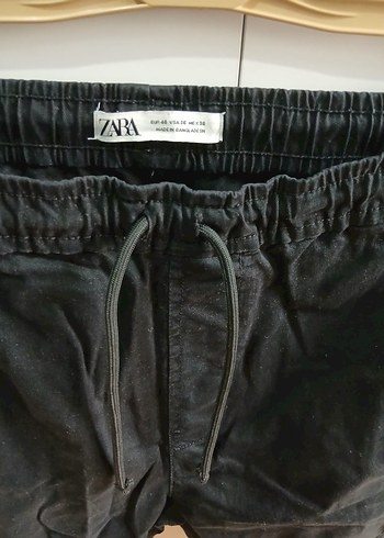 Erkek Siyah Biker Tarzı Bağcıklı Pantolon - Görsel 2