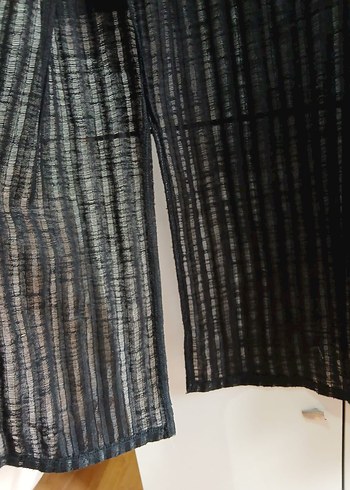 Siyah Uzun Kadın kimono - Görsel 4