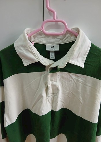 erkek ve kadın Yeşil Uzun Kollu Polo Tişört - Görsel 2