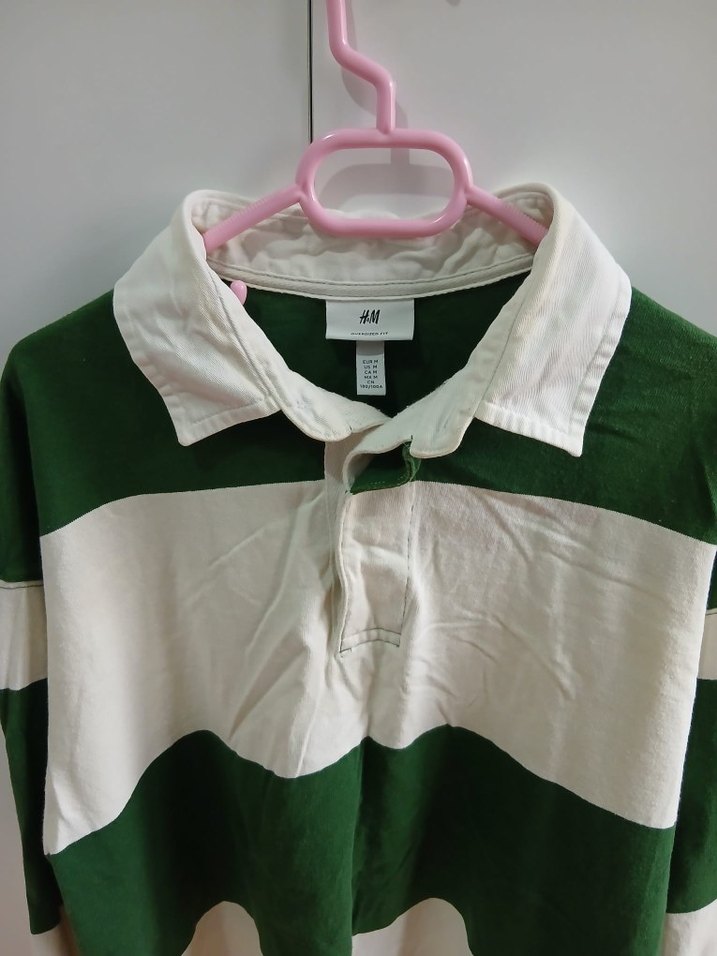 erkek ve kadın Yeşil Uzun Kollu Polo Tişört - Görsel 2