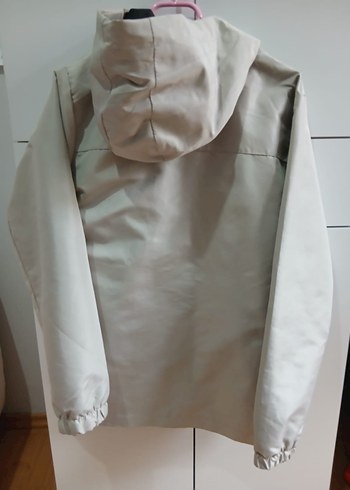 Gri Kapüşonlu Fermuarlı cocuk Ceket mevsimlik - Görsel 2