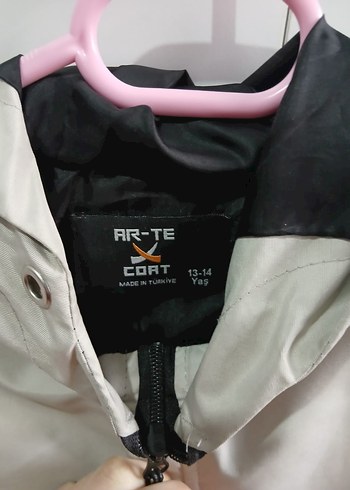 Gri Kapüşonlu Fermuarlı cocuk Ceket mevsimlik - Görsel 3