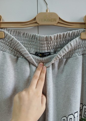 Gri Rahat Kesim Kadın Eşofman Altı - Görsel 3