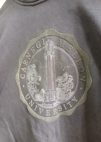 Gri Kapüşonlu Uzun Kollu Sweatshirt - Görsel 2