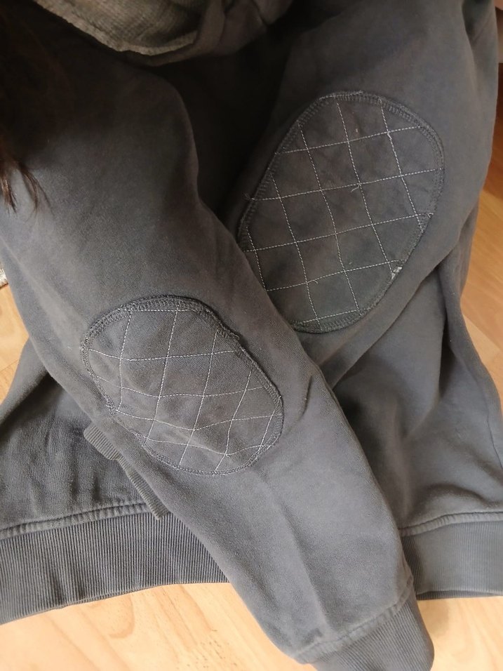 Gri Kapüşonlu Uzun Kollu Sweatshirt - Görsel 3