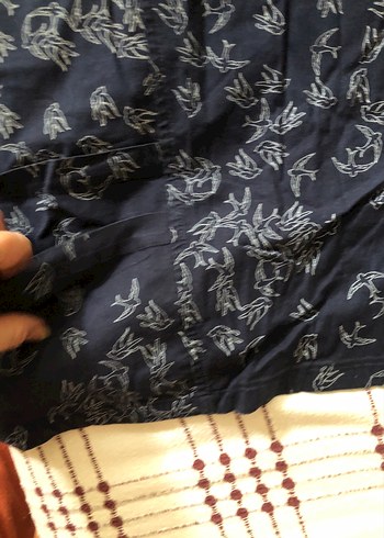 Lacivert Desenli ameliathane ve hemşire gömleği - Görsel 4