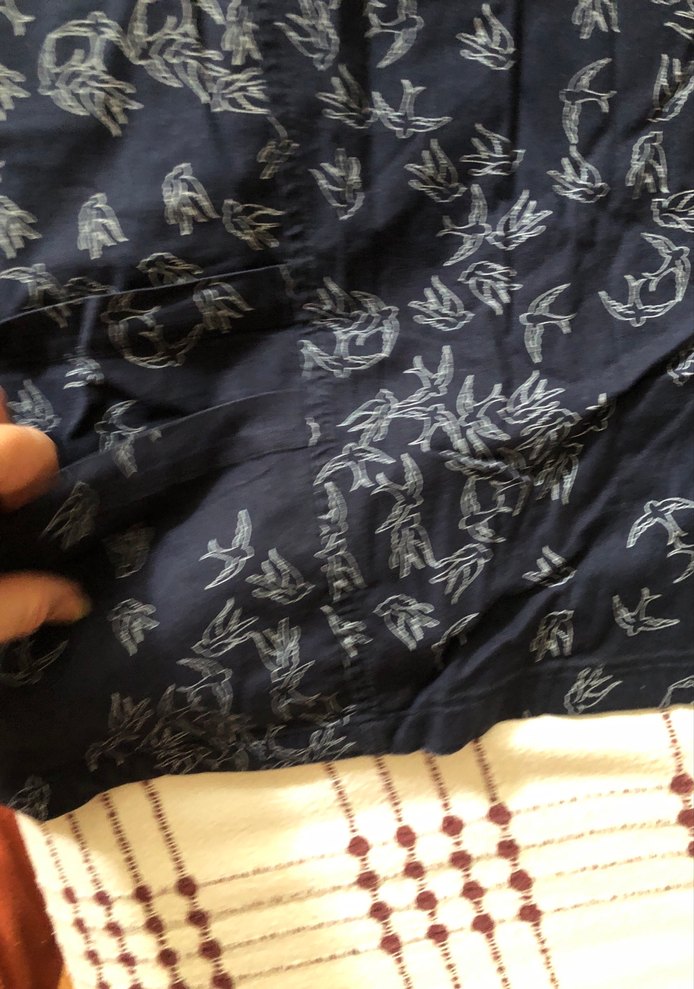 Lacivert Desenli ameliathane ve hemşire gömleği - Görsel 4