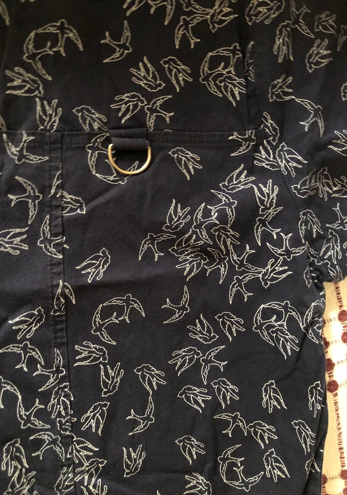 Lacivert Desenli ameliathane ve hemşire gömleği - Görsel 3