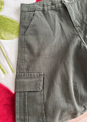 16-17 Yaş Beden Erkek kadın uygun doğa yeşili pantolon