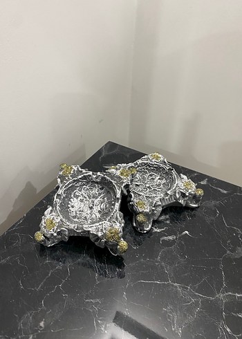 Zincir Detaylı Gold detaylı Küllük - Görsel 2