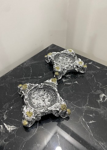 Zincir Detaylı Gold detaylı Küllük - Görsel 3