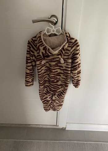 Kahverengi Zebra Desenli Erkek Çocuk Tulum - Görsel 2