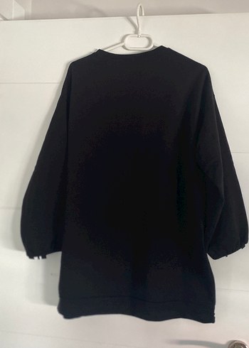 Oxford Baskılı Siyah Kadın Sweatshirt - Görsel 2