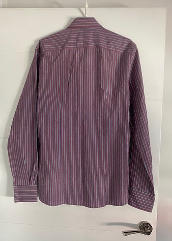 Bordo Düğmeli Erkek Gömlek - Görsel 2