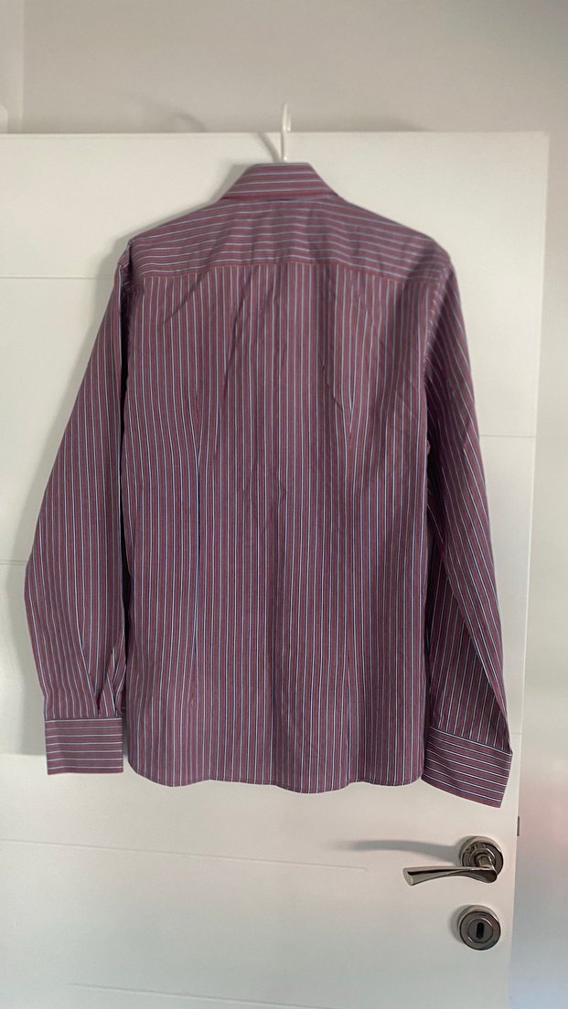 Bordo Düğmeli Erkek Gömlek - Görsel 2