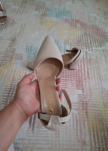 Miss Proto Bej Stiletto Topuklu Kadın Ayakkabı
