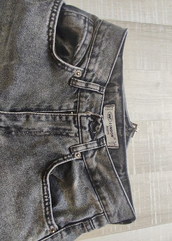 27 Beden Gri Loose Fit Kadın Denim Pantolon