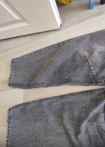 27 Beden gri Renk Gri Loose Fit Kadın Denim Pantolon