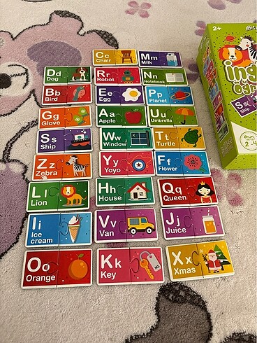  Okul öncesi ingilizce öğreniyorum seti