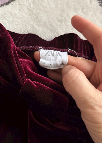 Bordo Kadife Pileli Kız Şort Etek - Görsel 4