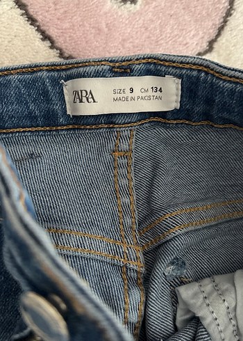 Zara Diz Kesikli Mavi Skinny Denim Jean - Görsel 3