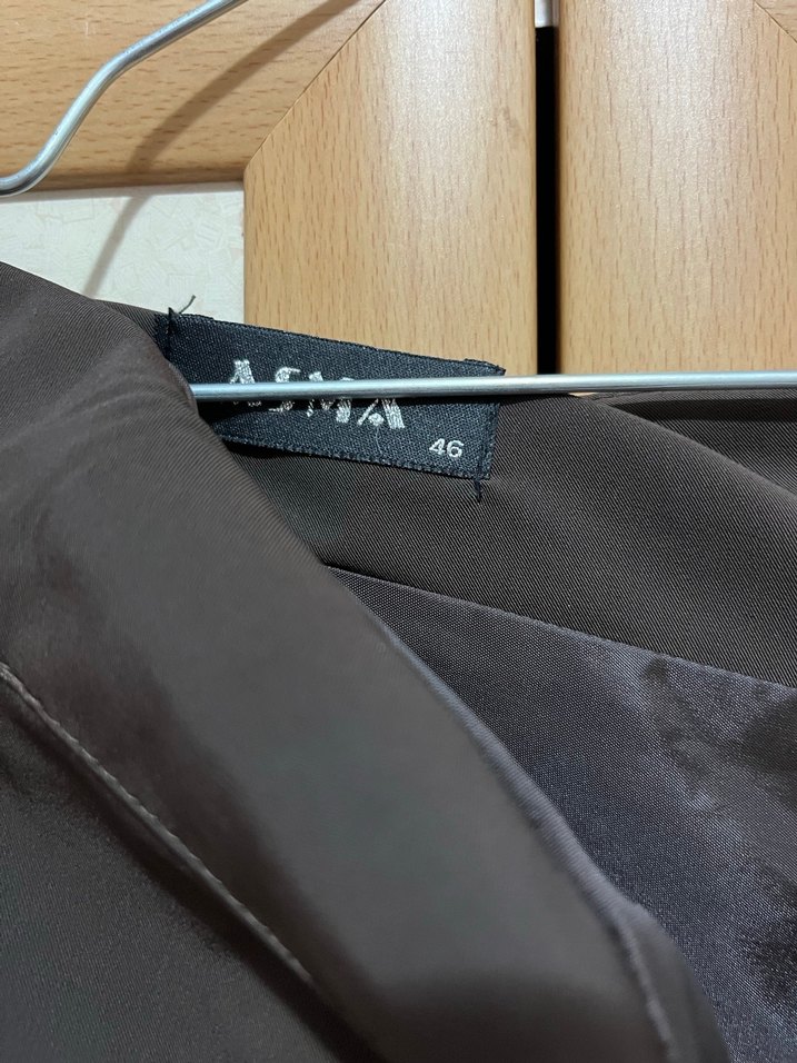 Kadın Kahverengi Uzun Pilili Etek - Görsel 3