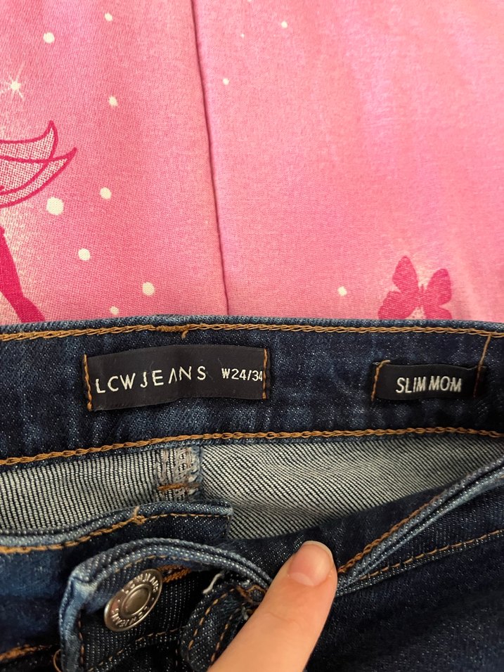 Kadın Lacivert Normal Boy Kot Pantolon - Görsel 5