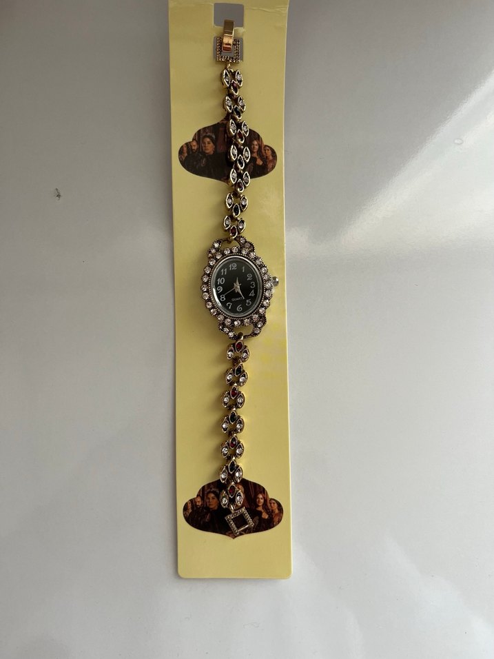 Zincir Detaylı Vintage Kadın Saati - Görsel 3