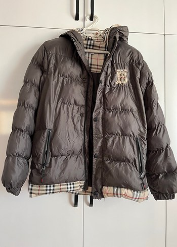 Düğmeli Unisex Kahverengi Midi Kış Montu - Görsel 5