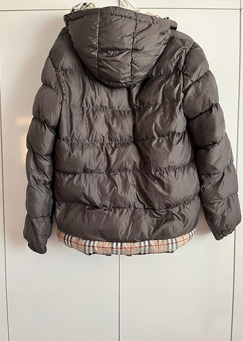 Düğmeli Unisex Kahverengi Midi Kış Montu - Görsel 9