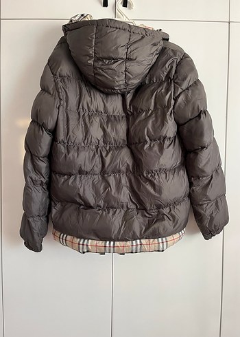 Düğmeli Unisex Kahverengi Midi Kış Montu - Görsel 8