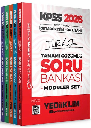 KPSS 2026 Türkçe Tamamı Çözümlü Soru Bankası Seti